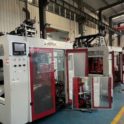500ml Water Bottle PE Extrusion Blow Molding Machine 80FDE-4S