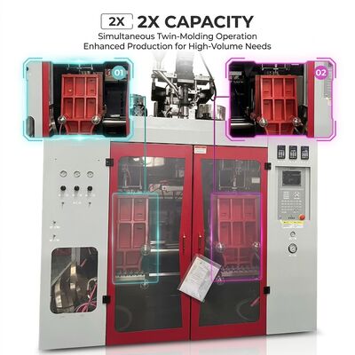 Juice Beverage 500ml PE Extrusion Blow Molding Machine 80FDE-4S