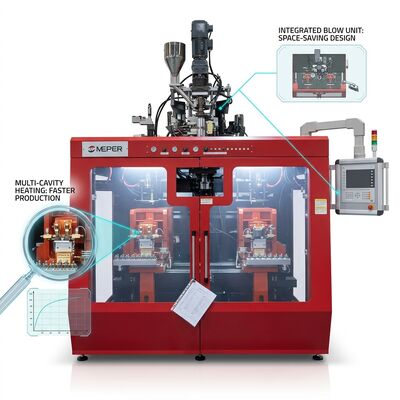 High Output 85kg/h PE Extrusion Blow Molding Machine